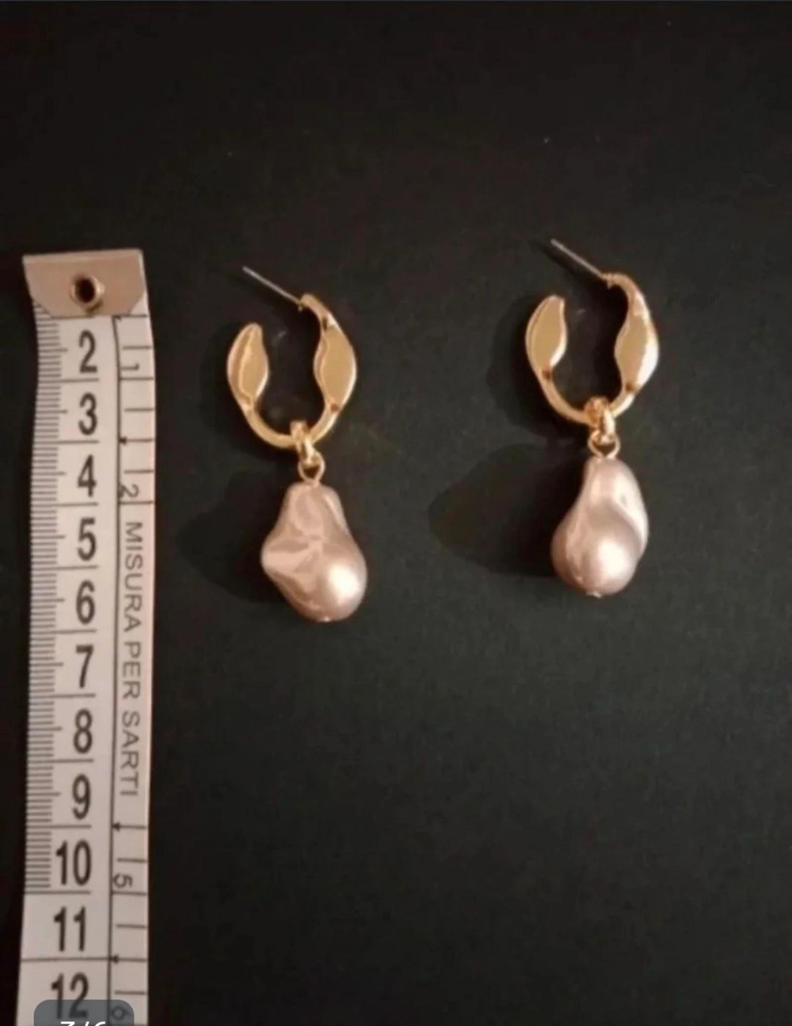 Brincos pérola champagne – photo 4